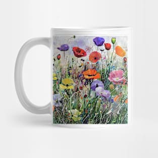 variety of poppies Mug